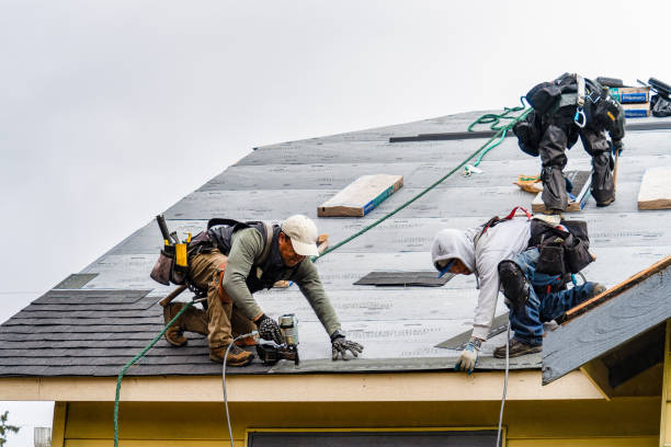 Professional Gutter Installation technician working in Stantonville, TN